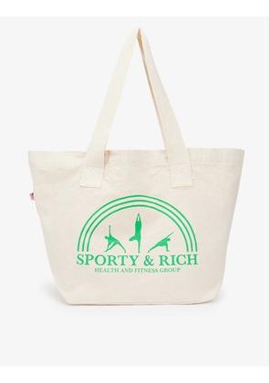 Health and Fitness cotton-canvas tote bag