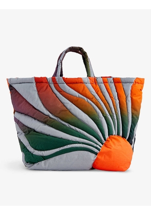 Sunset quilted cotton tote bag
