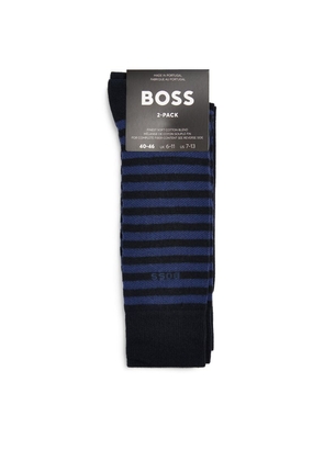 BOSS Striped Socks (Pack of 2)