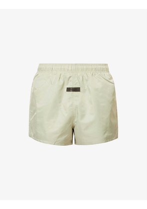 ESSENTIALS brand-tab shell shorts