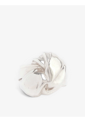 Knot-design sterling-silver cuff bracelet