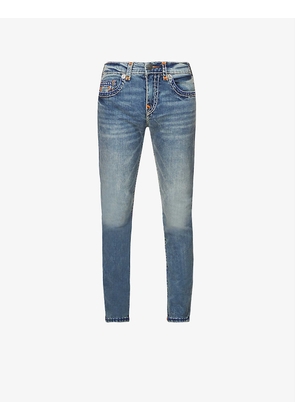 Rocco faded relaxed-fit skinny stretch-denim jeans