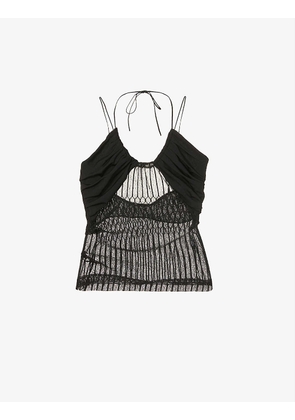 Carry stretch-woven top