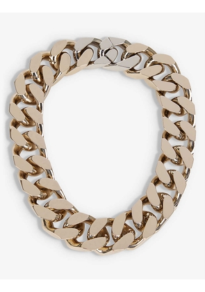 Taverna metal curb-chain necklace