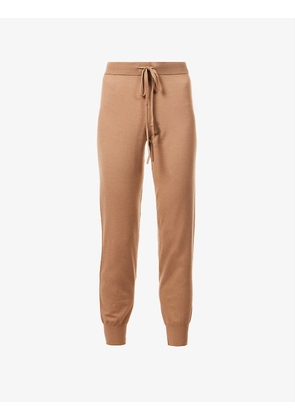 Elia tapered-leg mid-rise knitted trousers