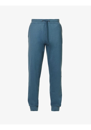 Active ribbed-trims stretch-jersey jogging bottoms