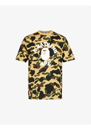 College camouflage-print cotton-jersey T-shirt