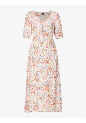 Rosie floral-print woven midi dress