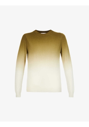 Dip-dyed relaxed-fit cashmere jumper