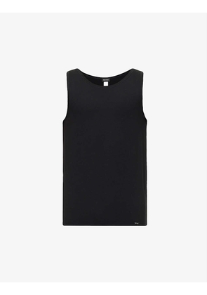 Fitted stretch-jersey vest top