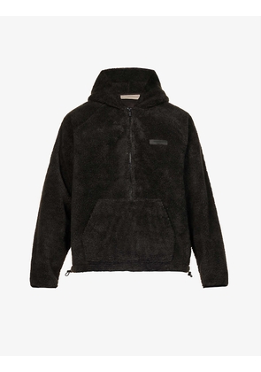 ESSENTIALS brand-tab fleece jacket