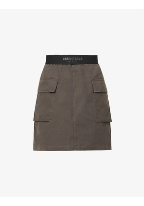 ESSENTIALS cargo cotton-blend mini skirt