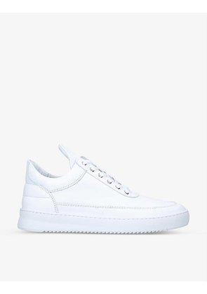 Low Top Ripple leather low-top trainers
