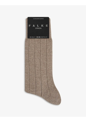 Lhasa ribbed wool and cashmere-blend socks