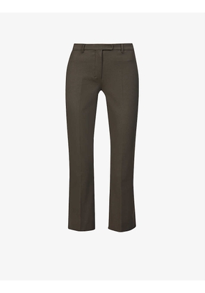 Umanita straight-leg stretch cotton-blend trousers