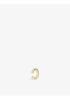 Terra 14 22ct yellow gold-plated sterling-silver single hoop earring