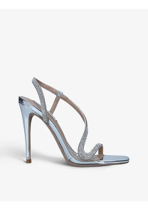Natalia R rhinestone-encrusted heeled sandals