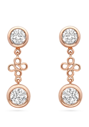 Boodles Rose Gold And Diamond Beach Earrings