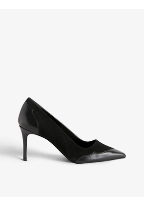 Adelie two-tone leather court shoes