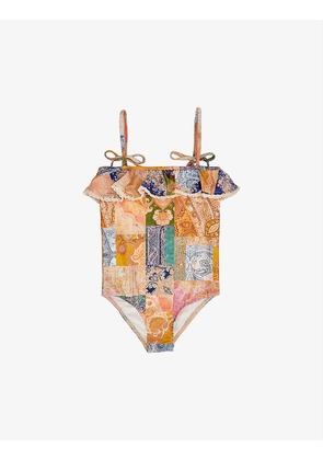 Anneke paisley-print swimsuit 4-10 years