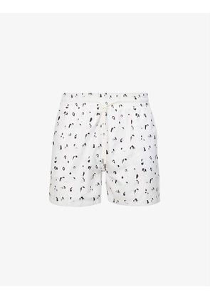 Regards Coupables graphic-print relaxed-fit swim shorts