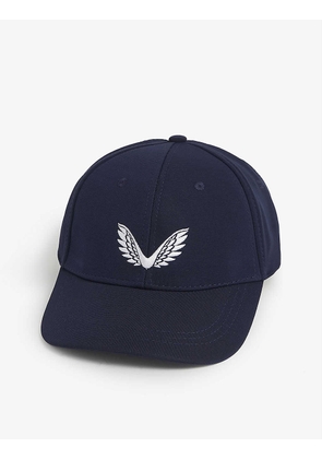 Logo-embroidered woven cap