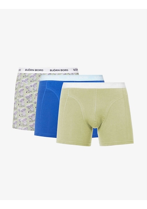 Pack of three Essential regular-fit stretch-cotton boxers