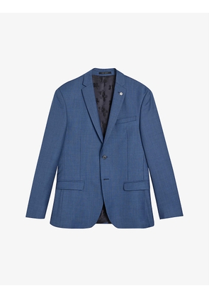 Camdejs single-breasted slim-fit wool suit jacket