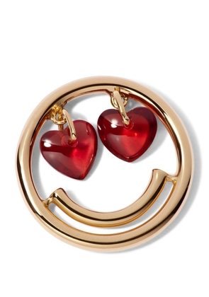 Annoushka Yellow Gold and Garnet Hoopla Happy Face Charm