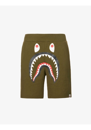 Shark graphic-print cotton-jersey sweat shorts
