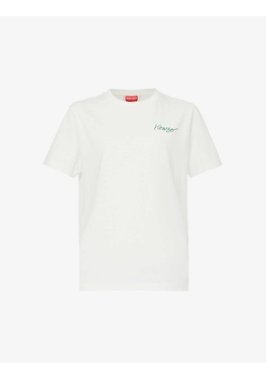 Poppy logo-print cotton-jersey T-shirt