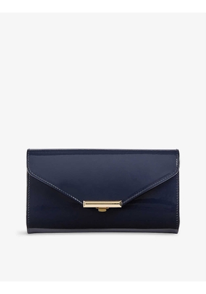 Lucy patent leather clutch