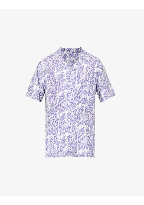 Paradisaeidae graphic-print relaxed-fit woven shirt