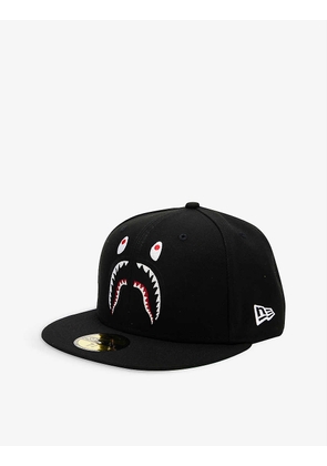 A Bathing Ape x New Era 59fifty Shark logo-print woven cap