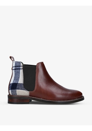 Sloane leather and woold-blend Chelsea boots