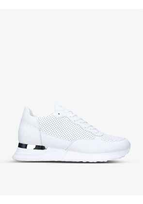 Popham perforated leather trainers