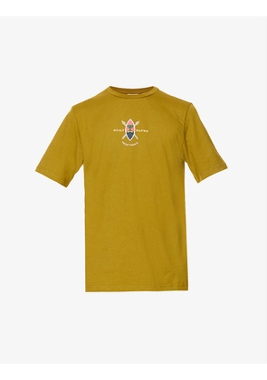 Purf brand-print organic-cotton T-shirt