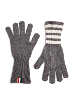 Thom Browne Cashmere 4-Bar Gloves
