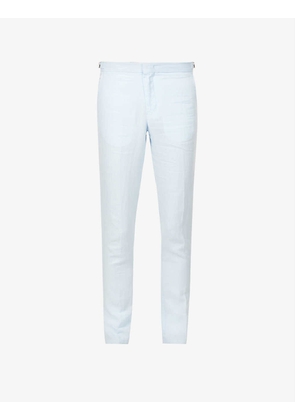 Griffon regular-fit straight-leg linen trousers