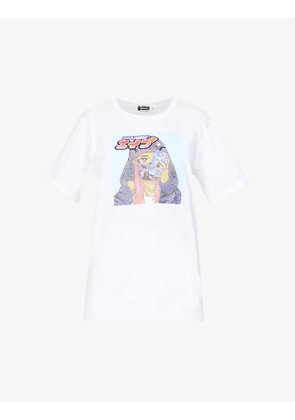 Anime Girl print cotton-jersey T-shirt
