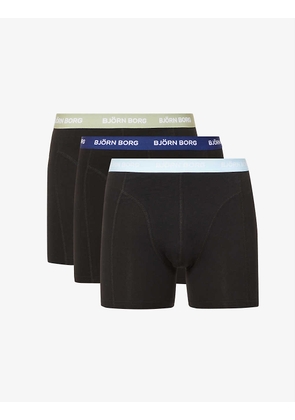 Pack of three Essential regular-fit stretch-cotton trunks