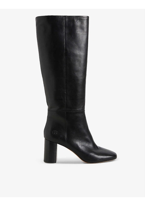 Artemis heeled knee-high leather boots