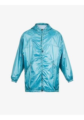Gradient panelled relaxed-fit shell jacket