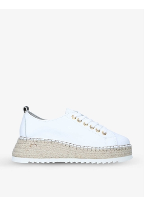 Chase espadrille flatform leather trainers