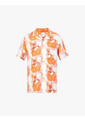 Summer Joy graphic-print relaxed-fit woven shirt