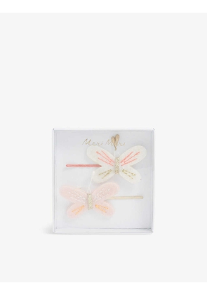 Butterfly hair slides pack of two