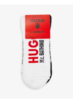HUGO x Mr. Bathing Ape logo cotton-blend socks pack of two