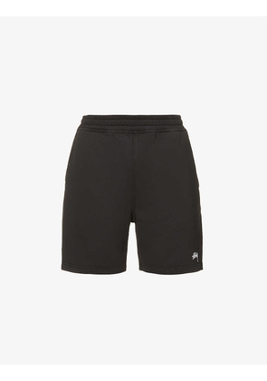 Stock logo-embroidered cotton shorts