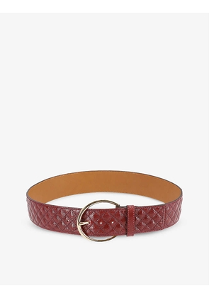 Yzadora quilted stitch leather belt