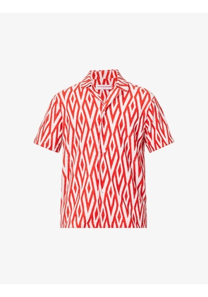 Howell graphic-print cotton-blend shirt